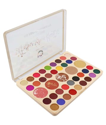 Mattlook 41 Eyeshadow| Highilighter|Blush, Multicolor Palette-01 (41.6gm)