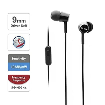 Sony MDR-EX155AP Wired Earphone-Sony MDR-EX155AP Wired Earphone