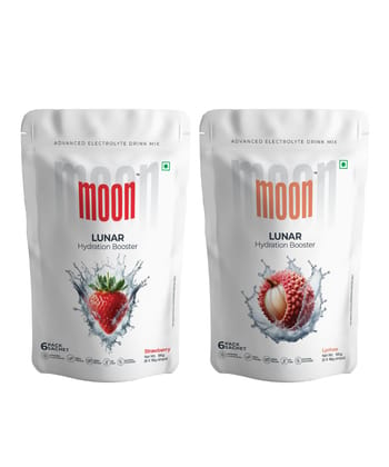 Moon Lunar Strawberry and Lunar Lychee Combo, 192 gm