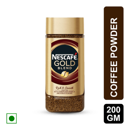 Nescafe Gold Blend Instant Coffee Powder - Rich & Smooth, 200 gm Jar