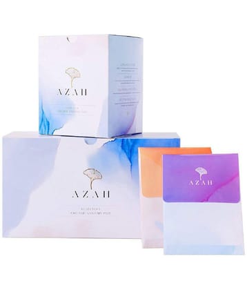 Azah Rash-Free Sanitary Pads for women | Organic Cotton Pads |10 Regular + 5 XL : Box of 15 Pads - with Disposable bags