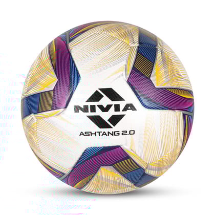 Nivia Ashtang 2.0 FIFA PRO Football (Multicolor) Size - 5