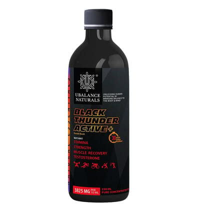 UBALANCE NATURALS Black Thunder Active +, 250 ml. No side effects. High potency.