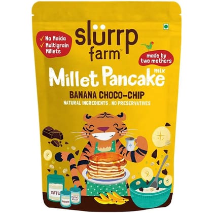 SLURRP FARM MILLET PANCAKE MIX BANANA CHOCO CHIP 150G