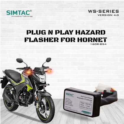 HONDA HORNET 160R | Compatible | Simtac | PNP Hazard Flasher / Adapter / Module | HRNT-WS4