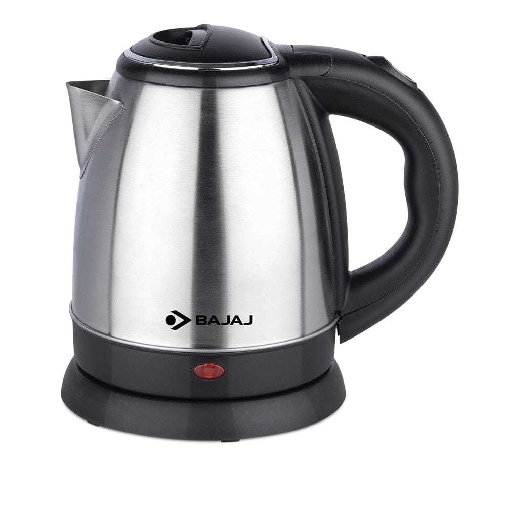 Bajaj 1.2L DLX SS Electric Kettle 1500W Black & Silver - Cordless 360° Swivel Base