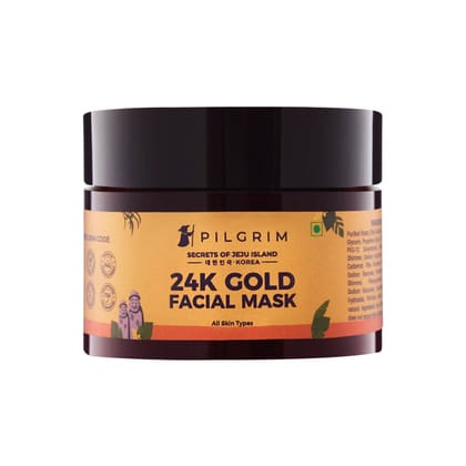 Pilgrim 24K Gold Facial Mask, 50.0 gm | 1.8 oz. | Enhances Natural Glow | Firms & Brightens Skin