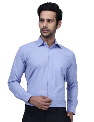 Male Front Office Shirt-XS-36 / Light Blue