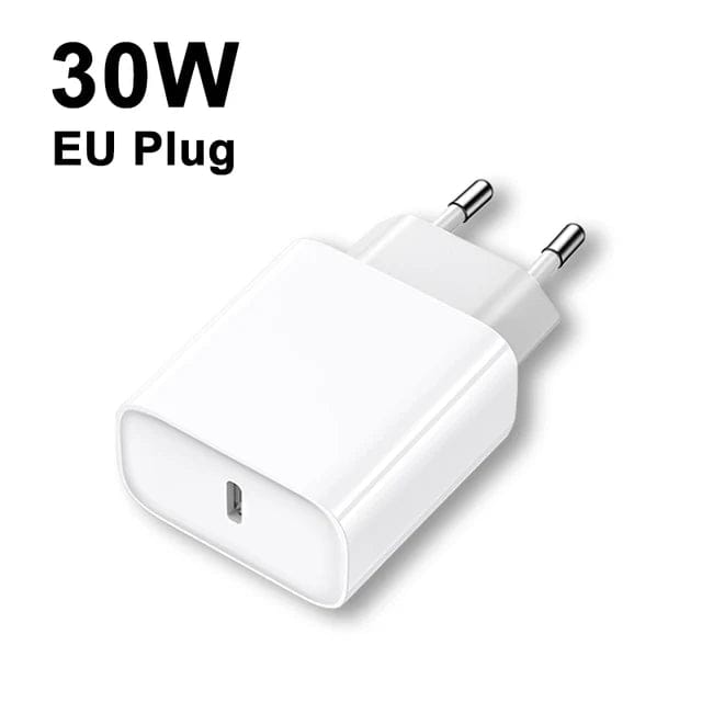 Original 30W USB-C Power Adapter-White / EU Plug