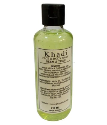 Khadi Herbal Neem & Tulsi Face & Body Wash 210 ml