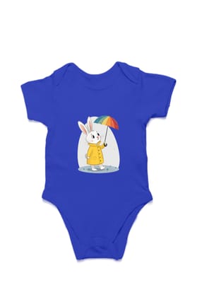 Bunny in Raincoat – Ready for a Rainy Day!-Royal Blue / 6-12Months