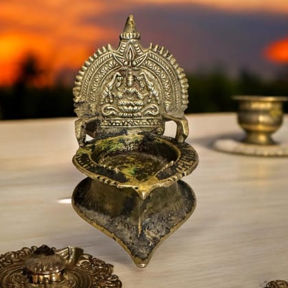 Vintage Brass Diya : 5