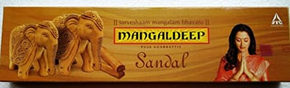 Mangaldeep Sandal Agarbatti - Pack of 84 /72Sticks