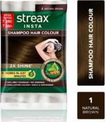 STREAX INSTA SHAMPOO HAIR COLOR NATURAL BROWN