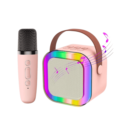 Mini Bluetooth Speaker with Wireless Microphone for Kids