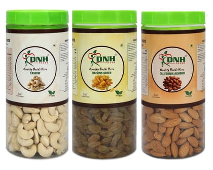 DRY FRUITS COMBO 750 GRAM  PACK  250G X 3 PC