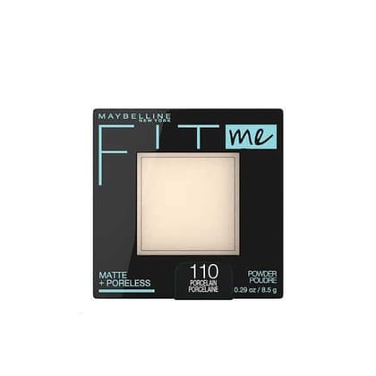 Maybelline New York Fit Me Matte  Poreless Powder 110 Porcelain-Maybelline New York Fit Me Matte + Poreless Powder 110 Porcelain