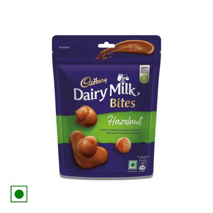 Cadbury Dairy Milk Roasted & Chocolate Coated Hazelnut Bites, 40 gm Pouch