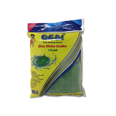 GEBI Kitchen Multipurpose Cleaning Shiny Scrubber (Pack Of 2)