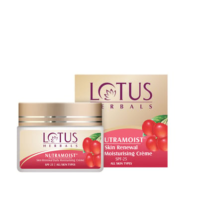 Lotus Herbal Nutramoist Skin Renewal Daily Moisturising Creme SPF-25 (50g)-50g