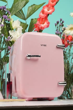 Vybe Mini Beauty Fridge (4 Liter):Ac/Dc Portable Thermoelectric Cooler & Warmer.Also Used As Car Mini Fridge For Long Travel.Used To Store - Serums,Moisturizers,Toners, Cream,Nail Polish (Vybe100