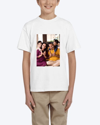 Personalised T-Shirt Boy Kid-20 / White