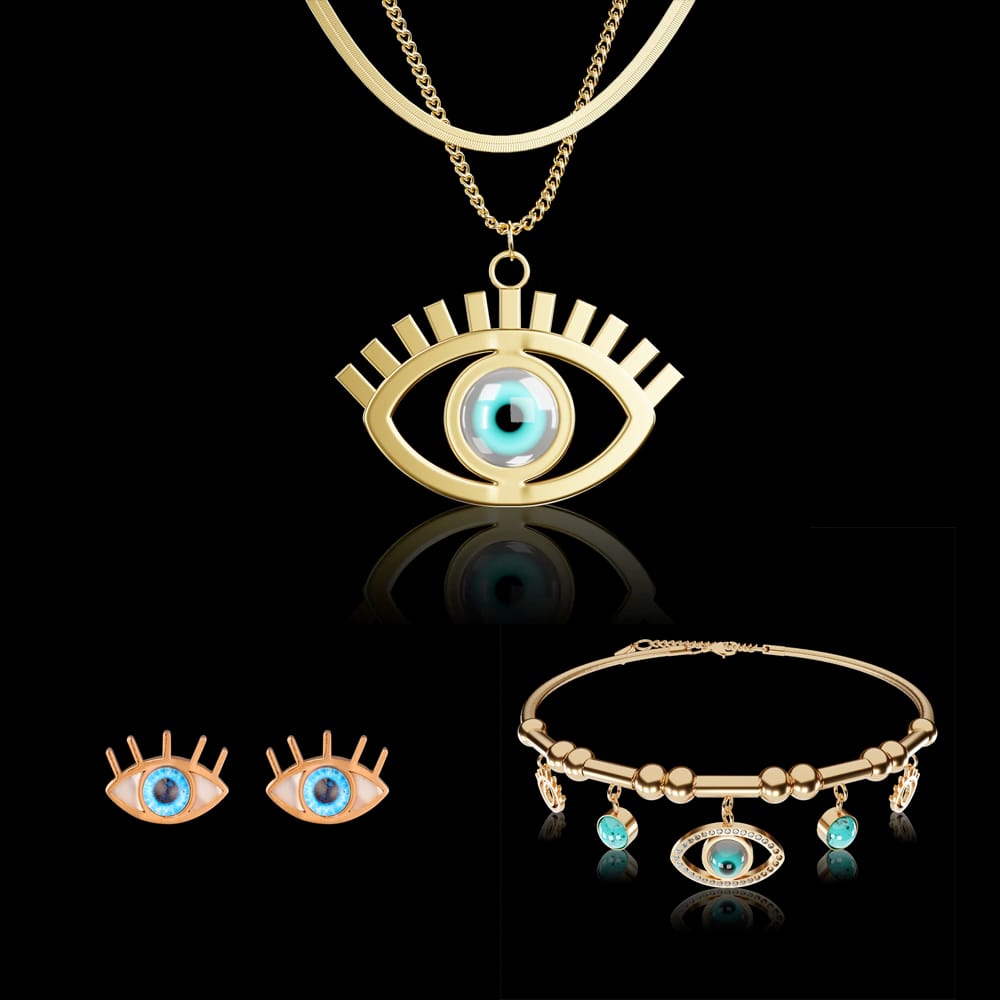 Evil Eye Set-Gold