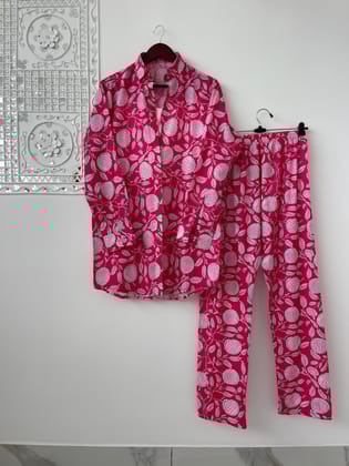 Demanding Digital Print Pink Color Cord Set-M