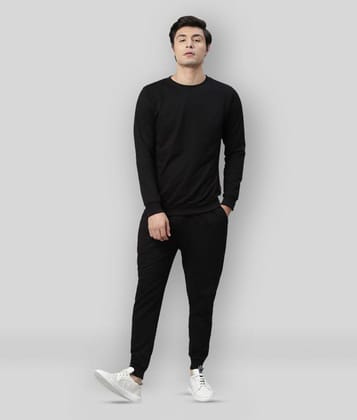 Rigo - Black Cotton Regular Fit Solid Mens Sports Tracksuit ( Pack of 1 ) - M