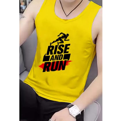 Men's Rise Gym Textured Sando-Small