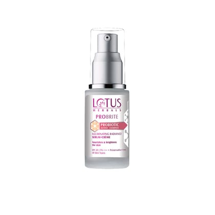 Lotus Herbals Probrite Illuminating Radiance Serum+Creme SPF 20 PA+++ (30ml)-30ml