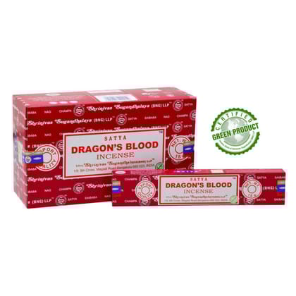 Satya Dragon's Blood Incense 15 Gms ( HSN - 33074100)-Pack of 12 Box