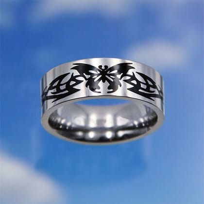 Exclusive Men's Band Ring (Silver)-SIZE - 6 - EXTRA SMALL