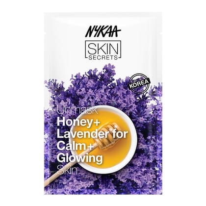Nykaa Naturals Skin Secrets Exotic Indulgence Honey + Lavender Sheet Mask For Calm & Glowing Skin(20ml)