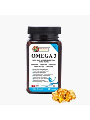 Best Choice Nutrition - Omega-3 Fatty Acids Capsule ( Pack of 1 )