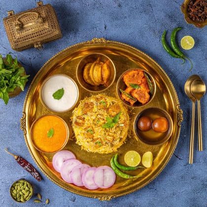 Soya Biryani Thali