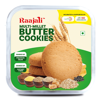 Raajali Multimillet Butter Cookies (Pack Of 2)