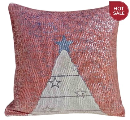 16" Designer Cushion Cover -Christmas Star-16 x 16 inches