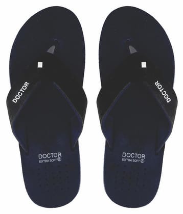 DOCTOR EXTRA SOFT - Navy  Rubber Daily Slipper - 12