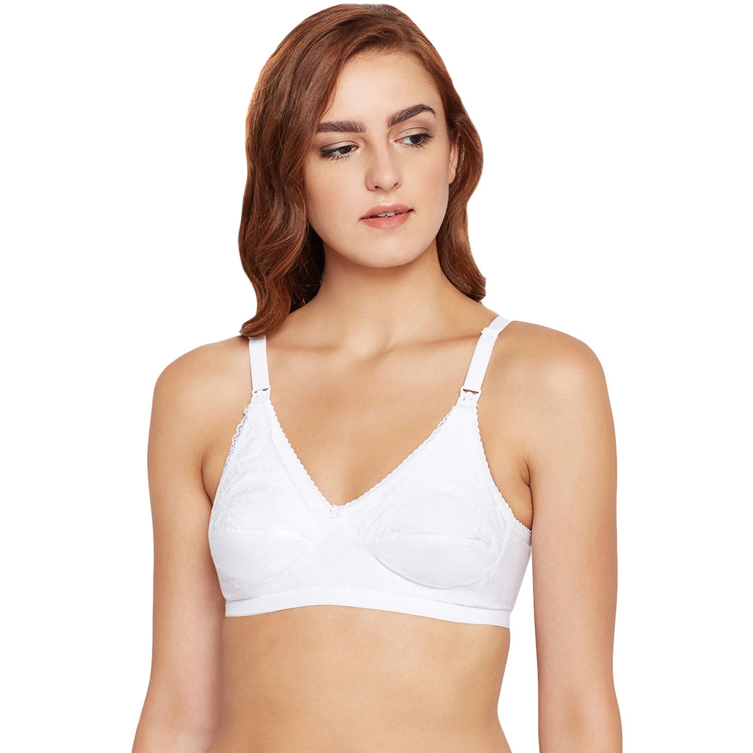 Bodycare Women Cotton Full Coverage Non Padded Regular Bra 5539-White