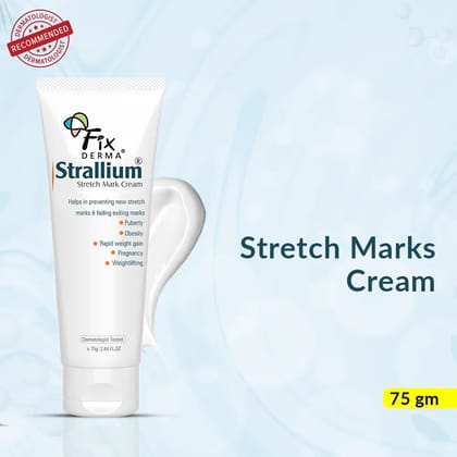 Strallium Stretch Marks Cream | 10% Aloe Vera, 2% Vitamin B3, 10% Allium Cepa-75g