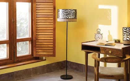 Zik Impex Modern Floor Lamp  for Bedroom, Home, Living Room, Bedside, Home Decor Items .