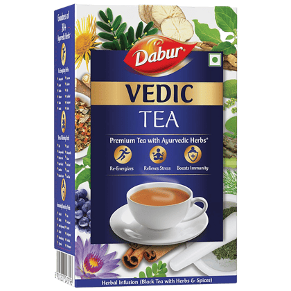 Dabur Vedic Tea - Premium, With 30+ Ayurvedic Herbs, 100 g 