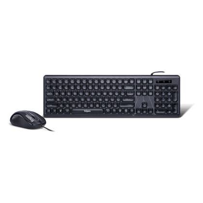 Fingers Velvet Combo C4 Wired Keyboard & Mouse Slim Design