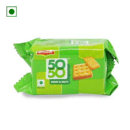 Britannia 50-50 Biscuit, 62.8 gm Pack