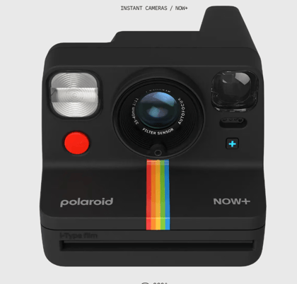 Polaroid Now+ Generation 2 i-Type Instant Camera & Lens Filters-Black