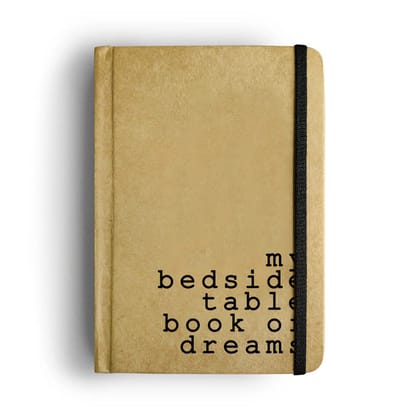 Mooch Hardcover Unruled Diary A5 ��� My Bedside-BUFF CARTRIDGE