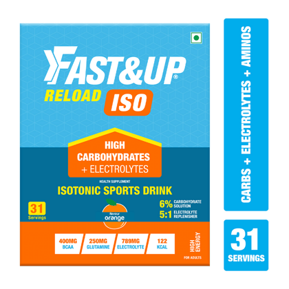 Fast  Up Reload Isotonic Energy Drink  Carbs  Electrolytes  Aminos  Restore Replenish and Recover  31 servings Orange-Fast & Up Reload Isotonic Energy Drink | Carbs + Electrolytes + Aminos | Rest