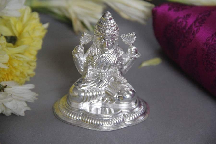 Silver Lakshmi idol-50gms