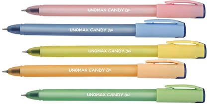 Unomax Candy Gel Pen 10 Pcs | Waterproof Ink